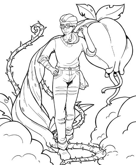 Halloween promotion poster for comic